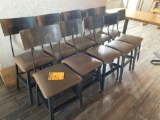 (10) 19 in high Steel Retro Restaurant Chairs
