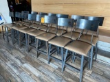 (16) 23 in high Steel Retro Restaurant Chairs