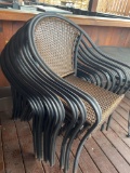 (10) Metal/Wicker Outdoor chairs