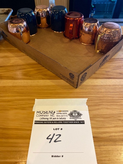 (7) Assorted Moscow Mule Tin Cups