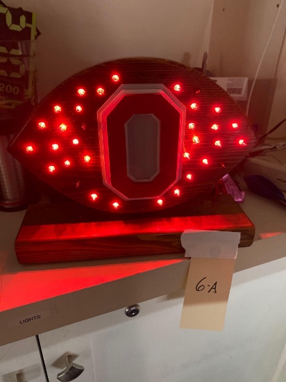 Light up Ohio State Football. Approx 12 in across