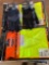 Group of (2) New Lime L/XL Economy Safety Vests (2) pair of Proflex Medium Work Gloves