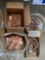 Group lot of assorted copper gutter fittings