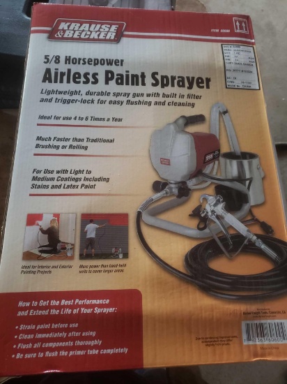 New Krause and Becker 5/8 hp airless paint sprayer