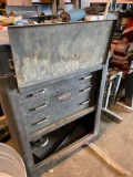 Vintage metal Craftsman tool box