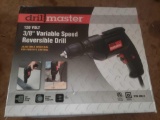 New Drill master 120 V 3/8 inch variable speed reversible drill