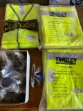 (12) New Smith & Wesson 3G Magnum Safety Glasses, (3) Tingley 3X Rainwear bibs & (5) New OccuNomix