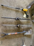 Lot of assorted yard tools & threaders