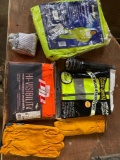 Contractor pack. Vest is 2-3X and Rain suit is medium