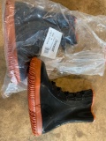 New IronWear concrete buckle boots size 14