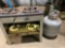 Vintage propane cooking stove w/ tank