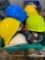 Large lot of hard hats