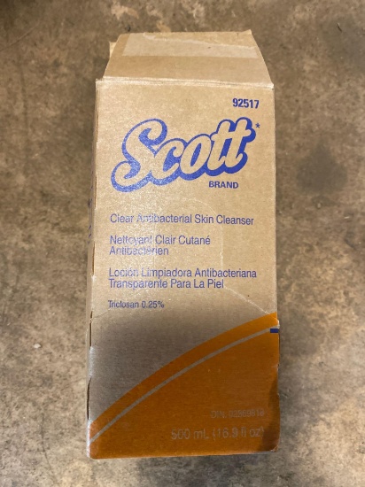 (18) cases of Scott Co antibacterial skin cleanser.
