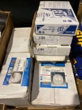 Box load of ceiling lights and exit signs