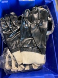 (3) dozen rubber palmed work gloves