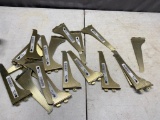 19 TOTAL 6 INCH SHELF BRACKETS