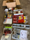 Large good bulk lot of automotive electric tooling, fuel line kit, sanding discs and more. See pics