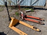 (2) Pallet Jacks. Times the bid. Read description.