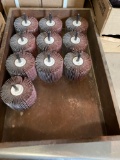 1 Flat of (10) Flapwheels 3 in x 2 1/4 in 40 grit sanding wheels