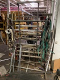 2 racks with assorted band recut spindles, racks included