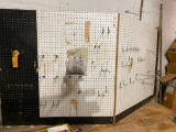 2 pieces of 45 x 45 pegboard, hinged in the middle