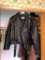 Ladies Black Leather Coat