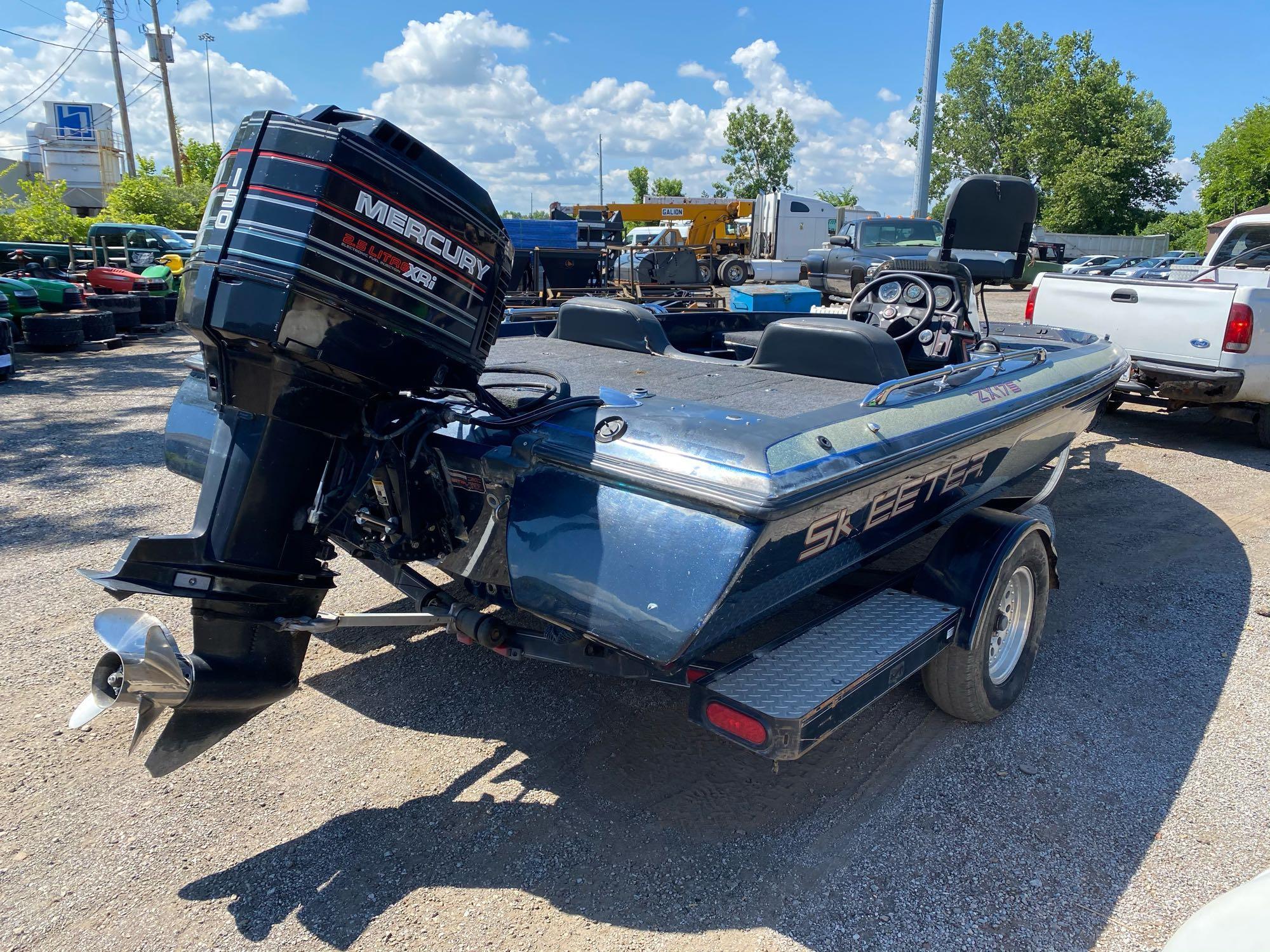 1994 Skeeter ZX-175 Bass Boat w/ Mercury 1-150 | Proxibid