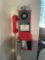 Vintage look, push button wall mounted telephone