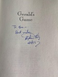 Signed Stephen King novel Geralds Game
