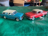 Franklin Mint 1957 Chevy Belair and Danbury 1955 Chevy Nomad