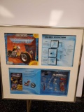 Build your own motorcycle box, collage, framed and matted