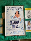 Mamma Mia Signed by original cast Framed Broadway Show Poster 22x14 w/ Playbill & Tickets