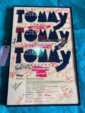 Tommy Tommy Tommy Signed by original cast Framed Broadway Show Poster 22x14