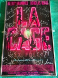 LA Cage Signed by original cast Framed Broadway Show Poster 22x14