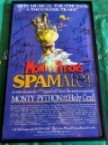 Monty Pythons Spamalot Signed by original cast Framed Broadway Show Poster 22x14
