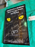 Cats Signed by original cast Framed Broadway Show Poster 22x14