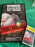 Spring Awakening Signed by original cast Framed Broadway Show Poster 22x14