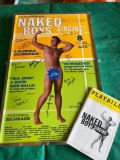 Naked Boys Singing Signed by original cast Framed Broadway Show Poster 22x14