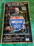 Movin Out Signed by original cast Framed Broadway Show Poster 22x14