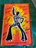 Saturday Night Fever Signed by original cast Framed Broadway Show Poster 22x14