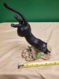 Nighthunter African wildlife foundation hand painted on fine porcelain 1988 the franklin mint