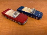 2- 1/43 scale model cars