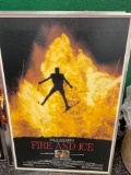 Fire and Ice reproduction poster 40 tall 27 wide
