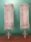 2 Metal Wall Candle Sconces