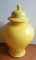 A Simple Yellow Porcline Urn