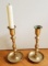 2 Brass Candleholders