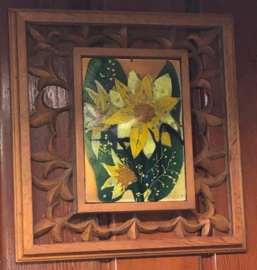 Carved Frame with Tile
