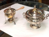 Silver Plated Tureen and Fondue Pot