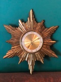 Vintage Mid Century Modern Turner Manufacturing Company...Sunburst Clock