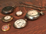 LAST MINUTE ADDITION! 6 Antique...and Vintage Pocket watches!